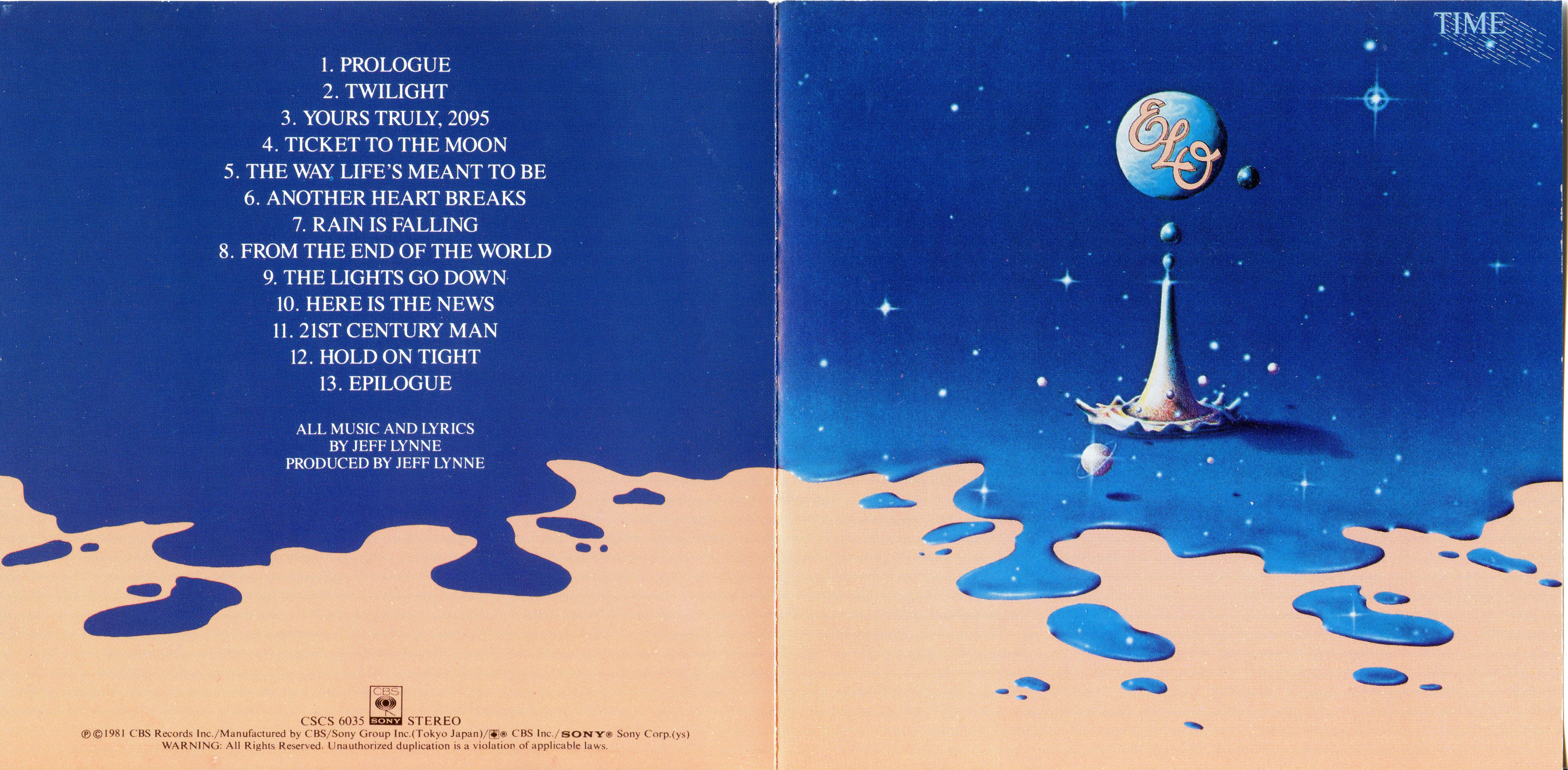 Electric Light Orchestra  Time : Front + Inlay JPN